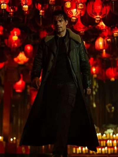 Henry Cavill Highlander 2026 Shearling Leather Coat