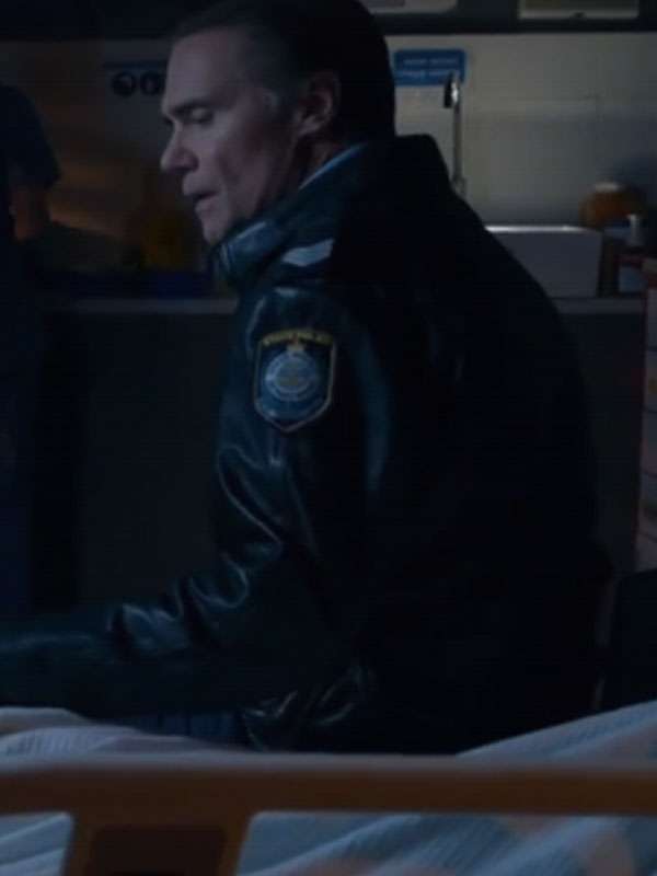 Home and Away Jeremy Lindsay Taylor Black Uniform Leather Jacket