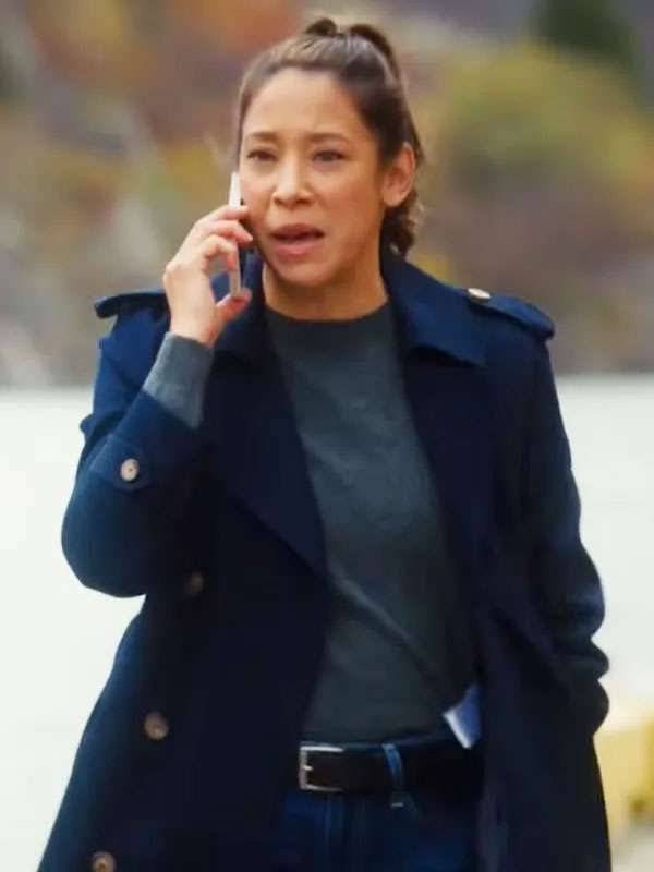 Hudson and Rex S08 Sarah Truong Blue Wool Coat