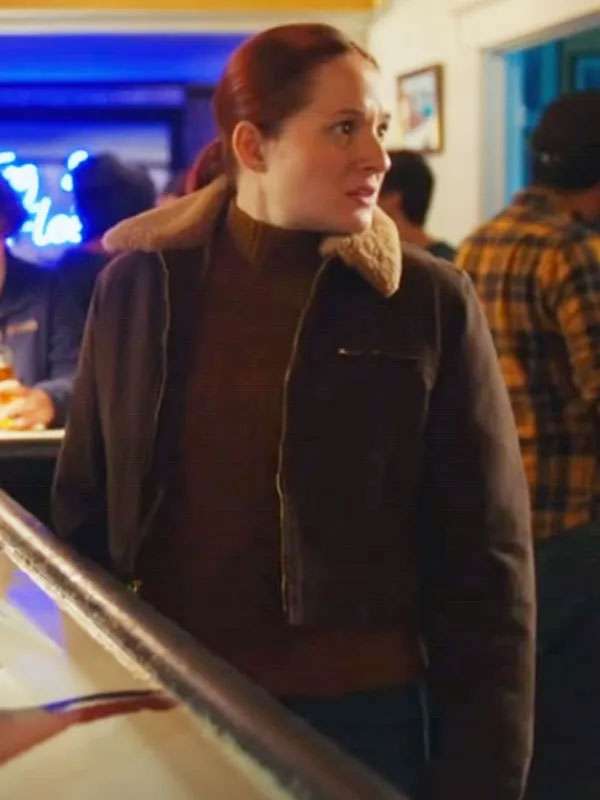 Hudson and Rex S08 Zoe Cleland Shearling Brown Jacket