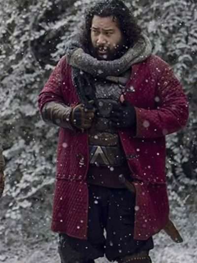 The Walking Dead S09 Jerry Red Quilted Jacket