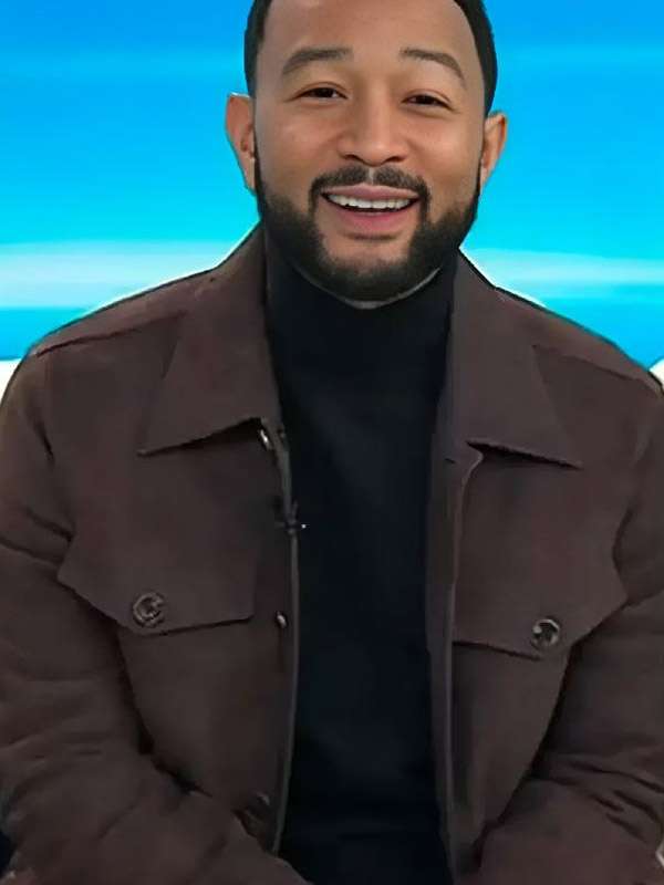 Today Show 2026 John Legend Brown Trucker Jacket