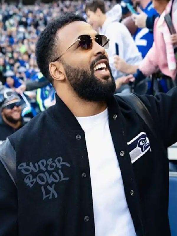 Super Bowl LX Julian Love Varsity Jacket