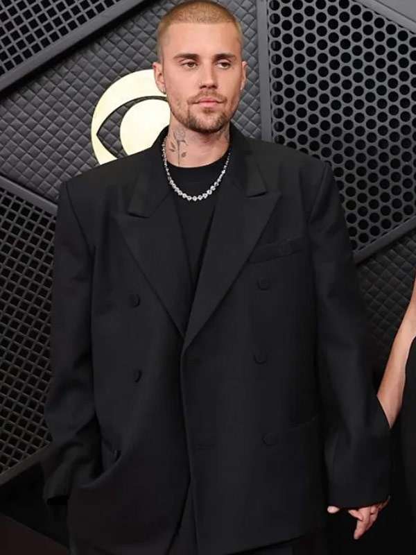 68th Annual Grammy Awards 2026 Justin Bieber Blazer
