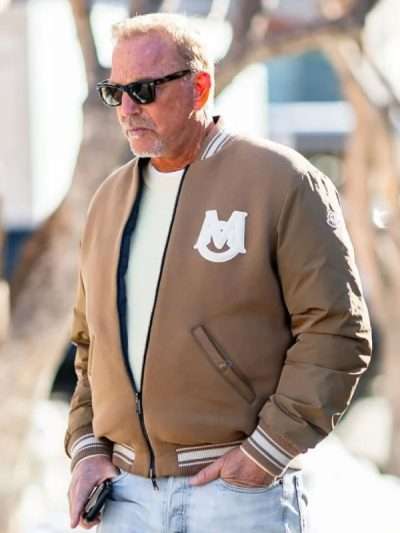 Kevin Costner 2026 Beige Bomber Jacket