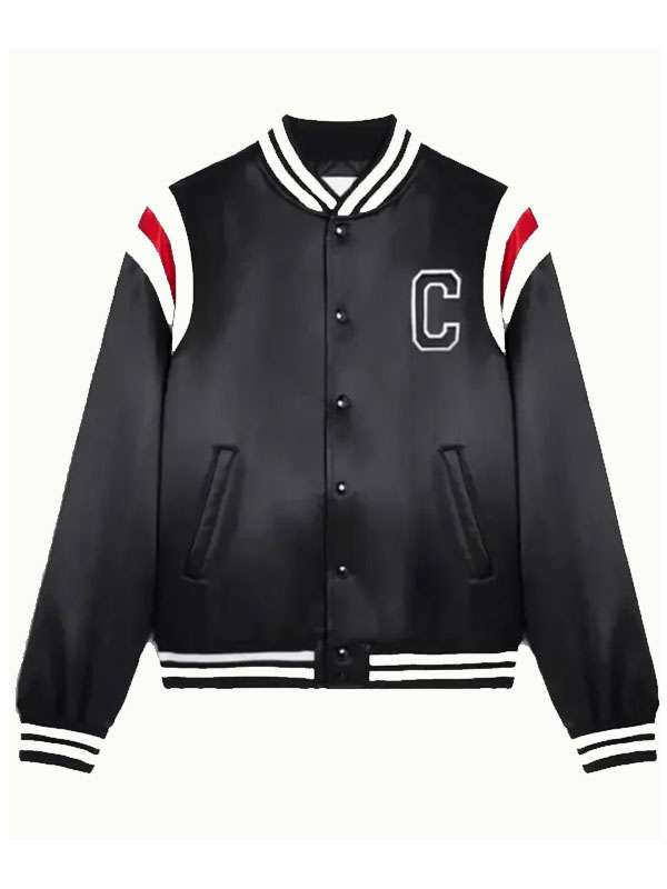Kim Tae-Hyung Celine Black Varsity Jacket
