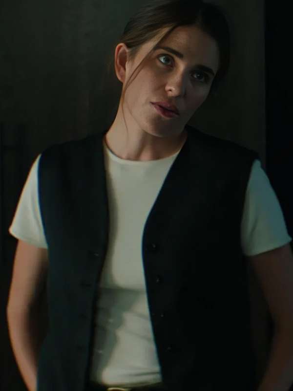 56 Days 2026 Karla Souza Black Wool Vest