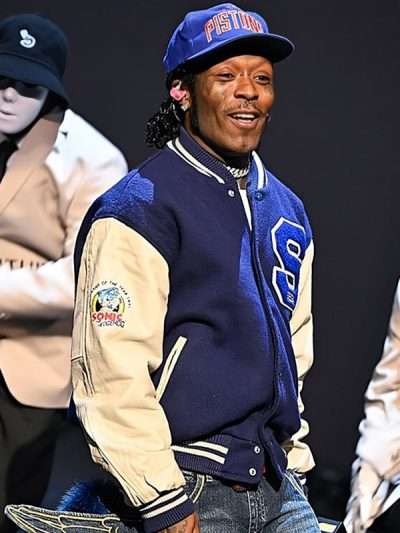 Lil Uzi Vert Blue Varsity Jacket Fallon