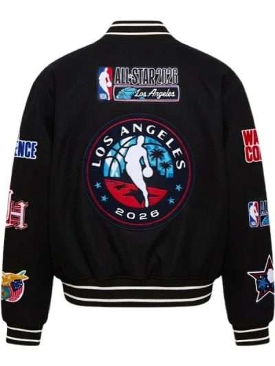 All Star 2026 Los Angeles Black Varsity Jacket