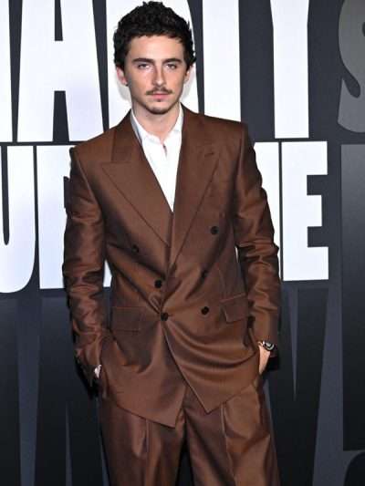Paris Premiere 2026 Timothée Chalamet Brown Suit