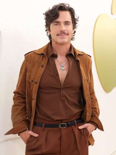 Matt Bomer Outcome 2026 Suede Leather Jacket