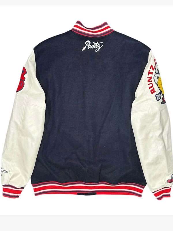 ABC Studio Method Man Blue and White Varsity Jacket