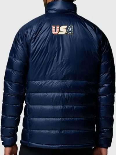 Milano Cortina Olympic Games 2026 Team USA Columbia Blue Puffer Jacket