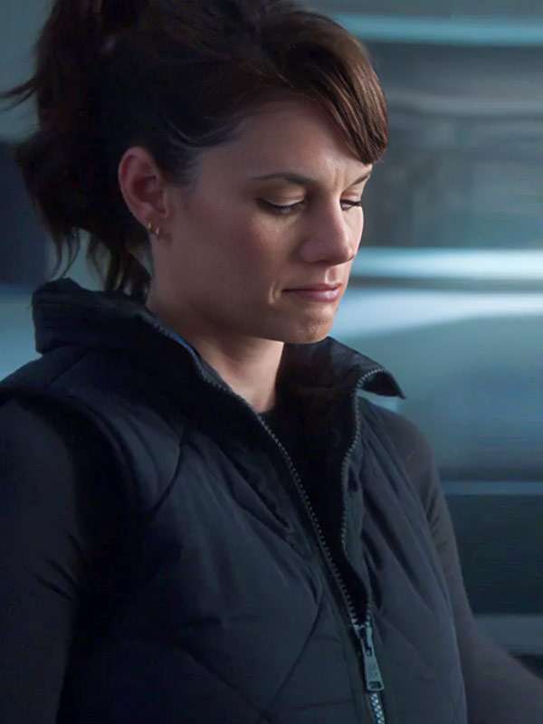 FBI Season 08 Maggie Bell Black Quilted Vest