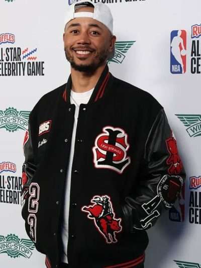 Mookie Betts NBA All Star Black Varsity Jacket