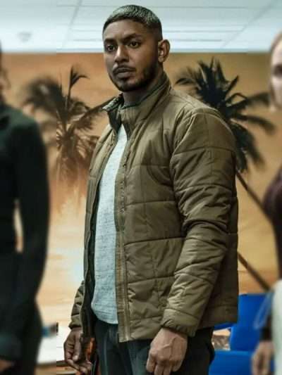 Sean Sagar NCIS Sydney S03 Puffer Jacket