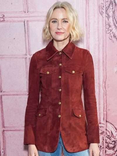 2026 Naomi Watts Suede Leather Jacket