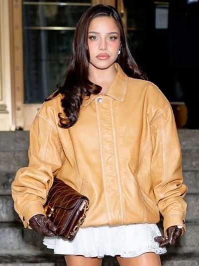 Emilia Mernes Brown Leather Jacket
