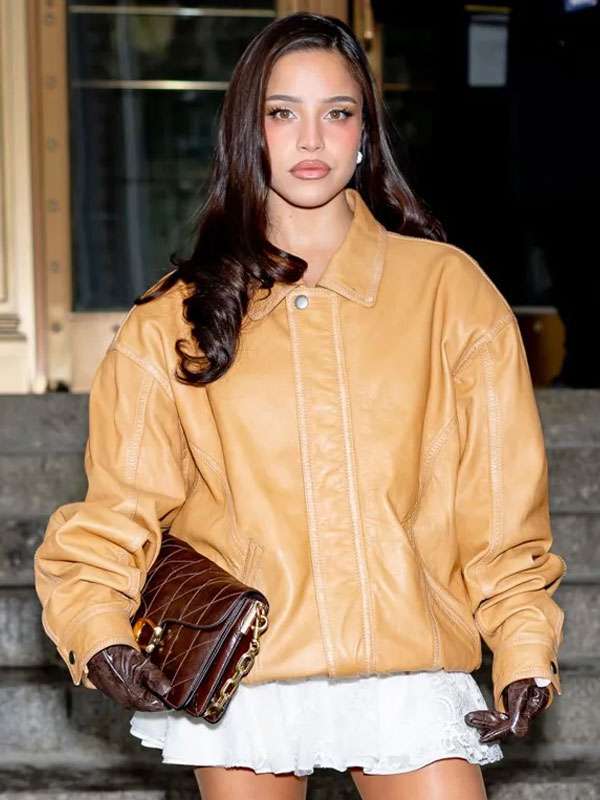 Emilia Mernes Brown Leather Jacket