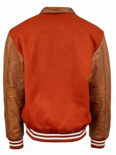 National High School Rodeo Association Orange Letterman Varsity Jacket