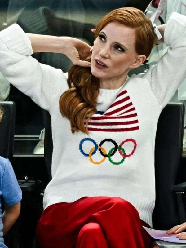 Jessica Chastain Team USA Olympics Gamen Sweatshirt