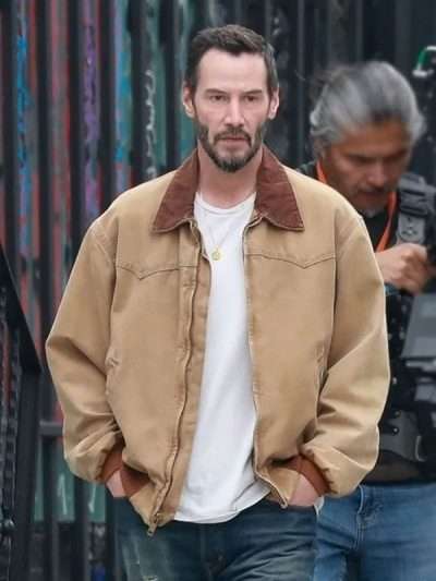 Keanu Reeves Outcome Brown Cotton Jacket