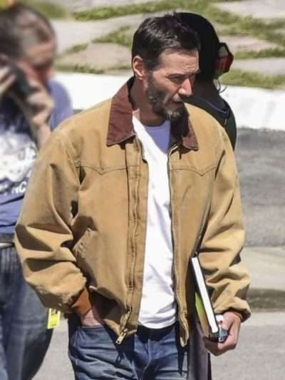 Outcome 2026 Keanu Reeves Brown Cotton Jacket