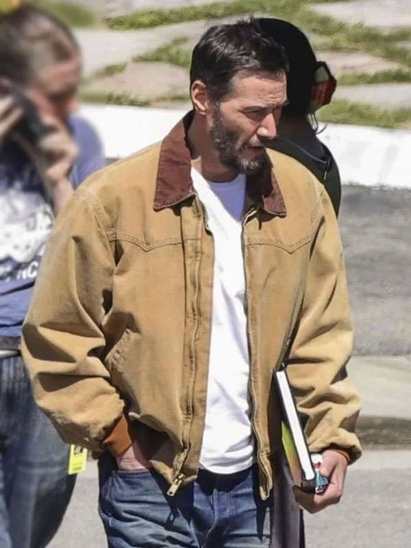 Outcome 2026 Keanu Reeves Brown Cotton Jacket