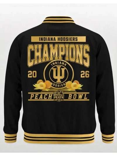 Peach Bowl Champions Indiana Hoosiers 2026 Varsity Jacket