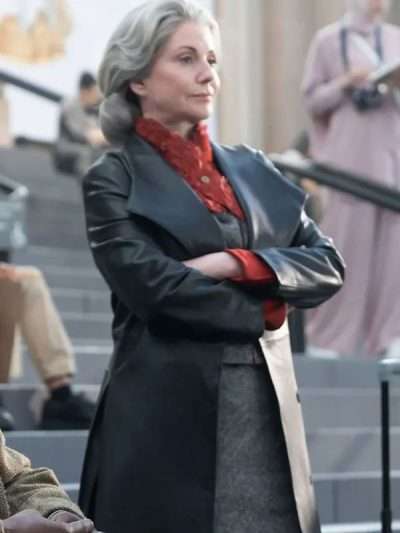 NYFW 2026 Emily Ratajkowski Brown Leather Coat