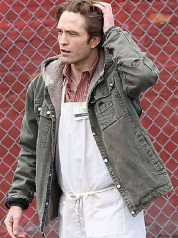 Robert Pattinson Here Comes the Flood 2026 Green Hooded Jacket