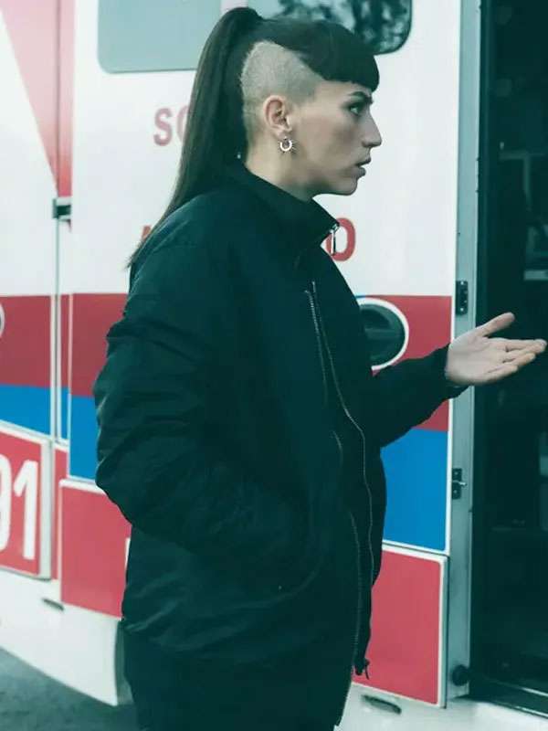 Salvador S01 Claudia Salas Black Bomber Jacket