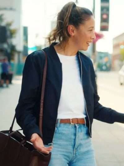 Sarah Truong Hudson and Rex S08 Blue Bomber Jacket