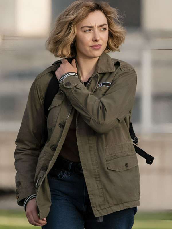 School Spirits S03 Peyton List Green Cotton Jacket