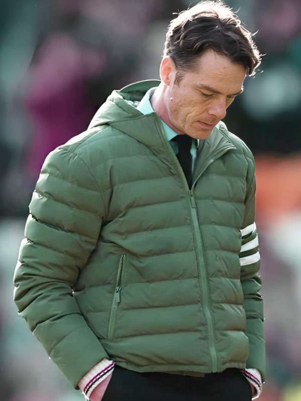 Scott Parker Green Puffer Hooded Jacket