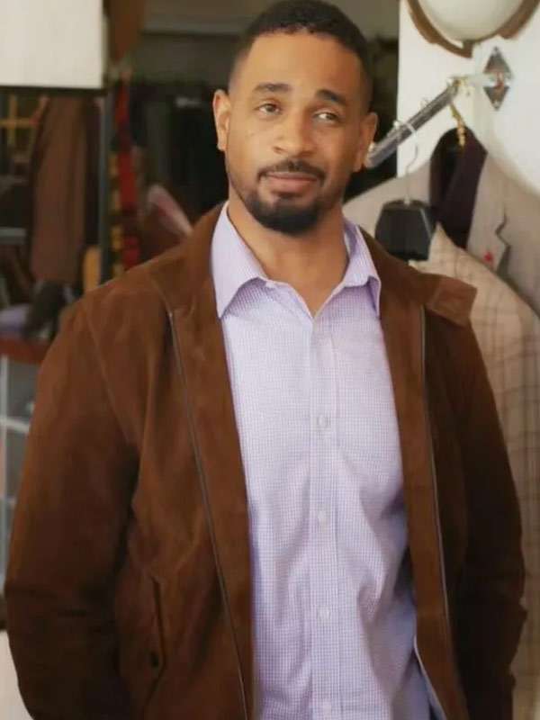 Damon Wayans Jr. Shrinking S03 Brown Leather Jacket