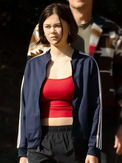 Shrinking 2026 Alice Blue Track Jacket