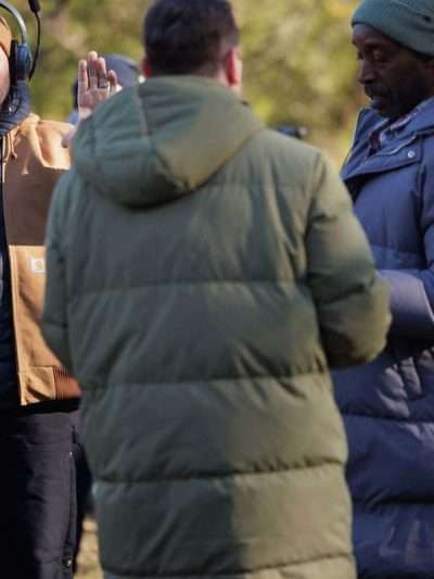 Signing Tony Raymond Michael Mosley Green Puffer Coat