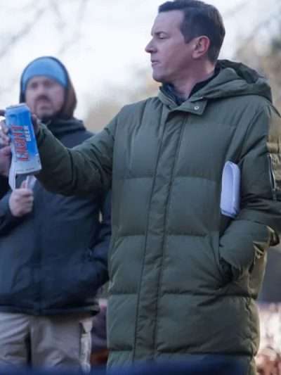 Michael Mosley Signing Tony Raymond Green Puffer Coat