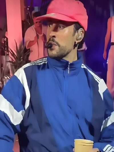 Bad Bunny Tour Blue Track Jacket