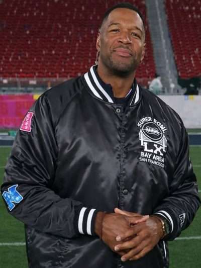 Michael Strahan Good Morning America Varsity Jacket