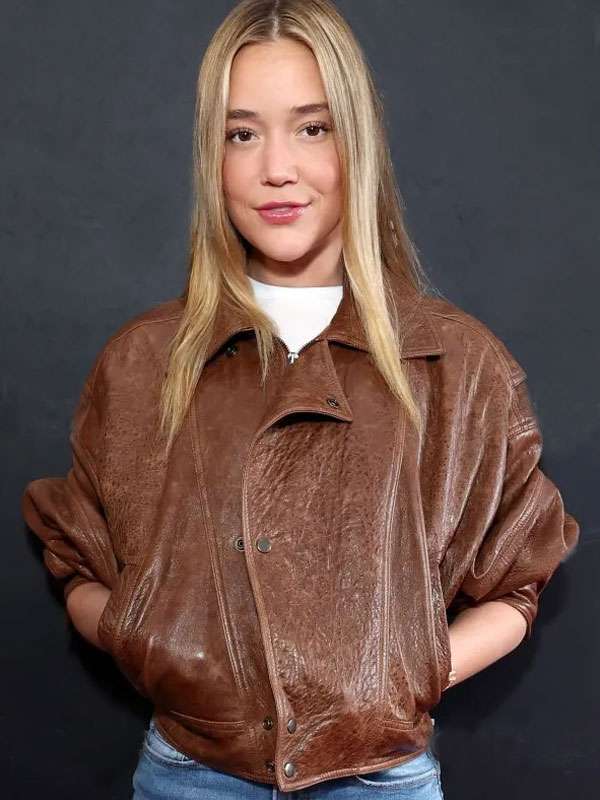 Olivia Ponton Brown Leather Jacket