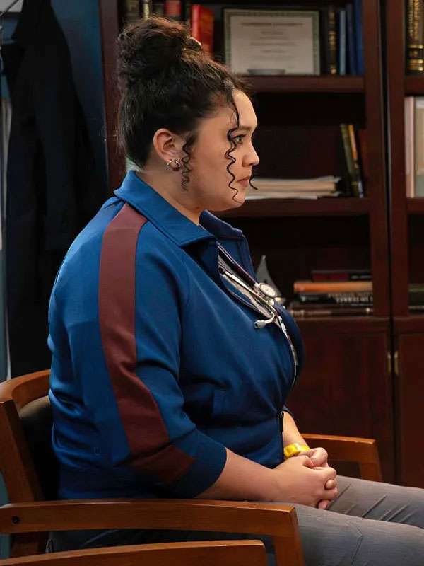 TV Series Brilliant Minds S02 Aury Krebs Blue Track Jacket