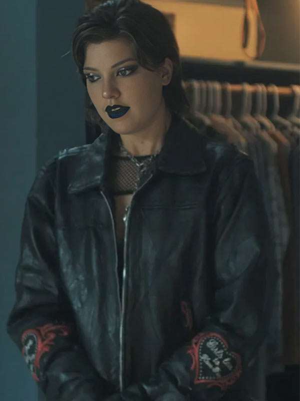 Tell Me Lies 2026 Catherine Missal Black Leather Jacket