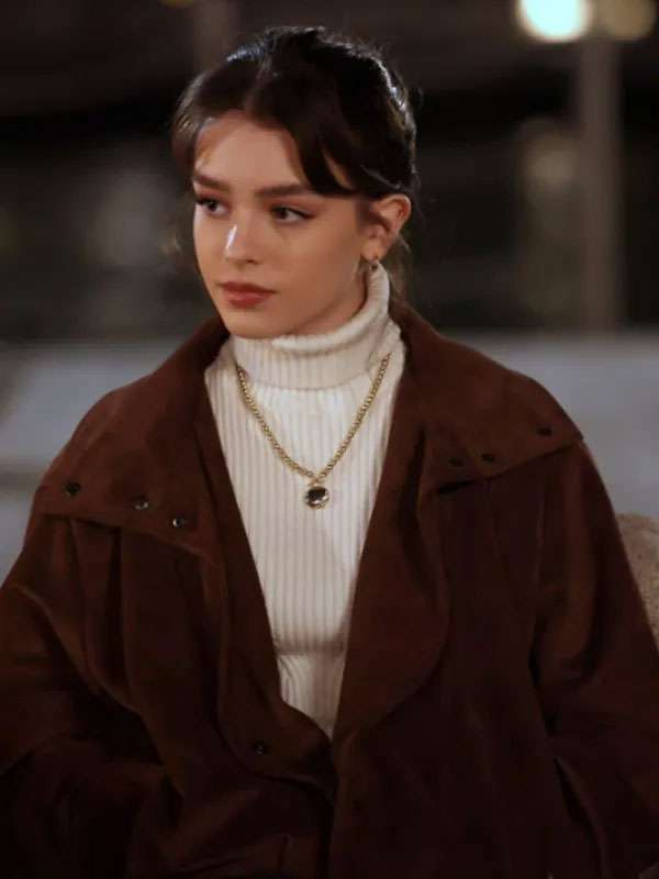 Ülkü Hilal Çiftçi Underground Brown Suede Leather Jacket