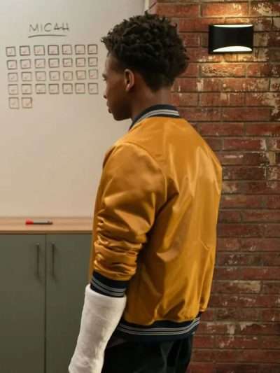 TV Series Watson S02 Micah Bynum Mustard Bomber Jacket