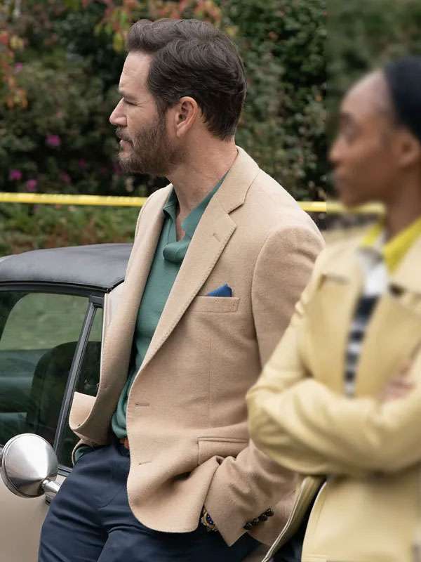 TV Series Will Trent S04 Paul Campano Beige Wool Blazer