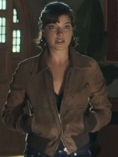 Bree Tell Me Lies S03 Brown Leather Jacket