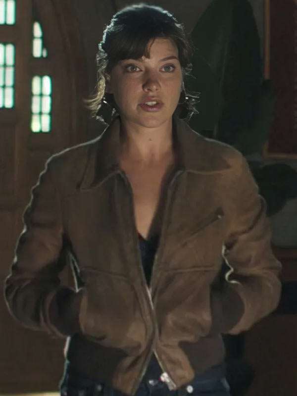 Bree Tell Me Lies S03 Brown Leather Jacket