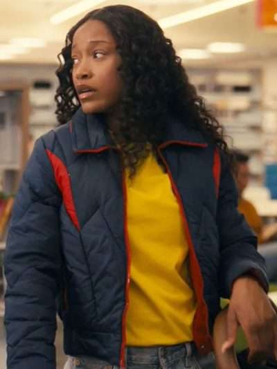 The Burbs S01 Keke Palmer Blue Quilted Jacket